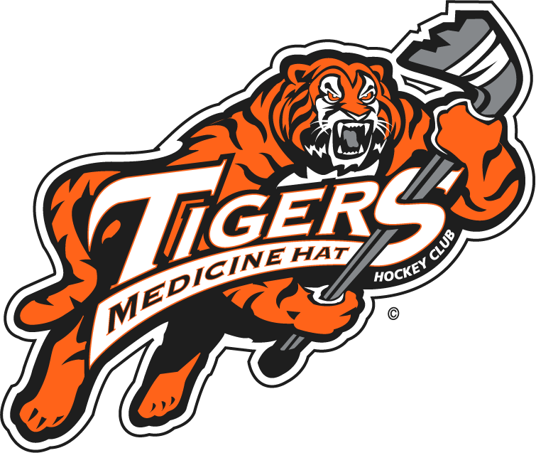 Medicine Hat Tigers 1998 99-2002 03 Primary Logo vinyl decal